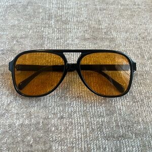 Black and yellow glasses